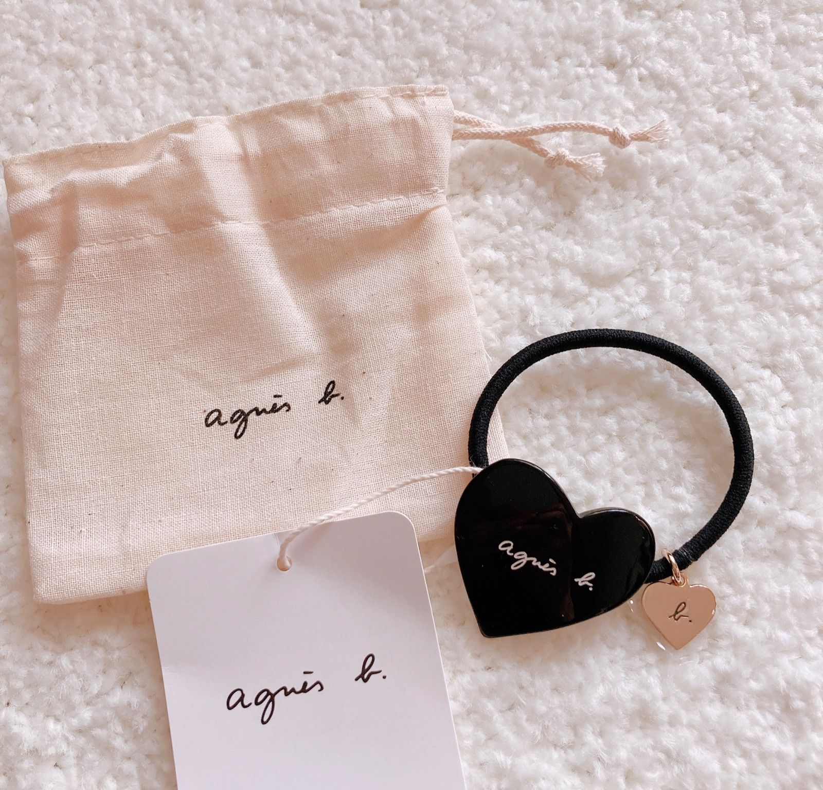 【Agnes b】ハートモチーフヘアゴム agnes b.｜WEB限定 ハートモチーフヘアゴム (HA03-08) | Rakuten