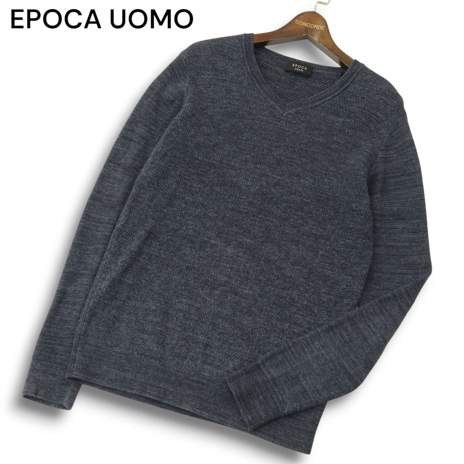 EPOCA UOMO エポカ ウォモ 通年 V ネック☆ コットン ニット セーター 