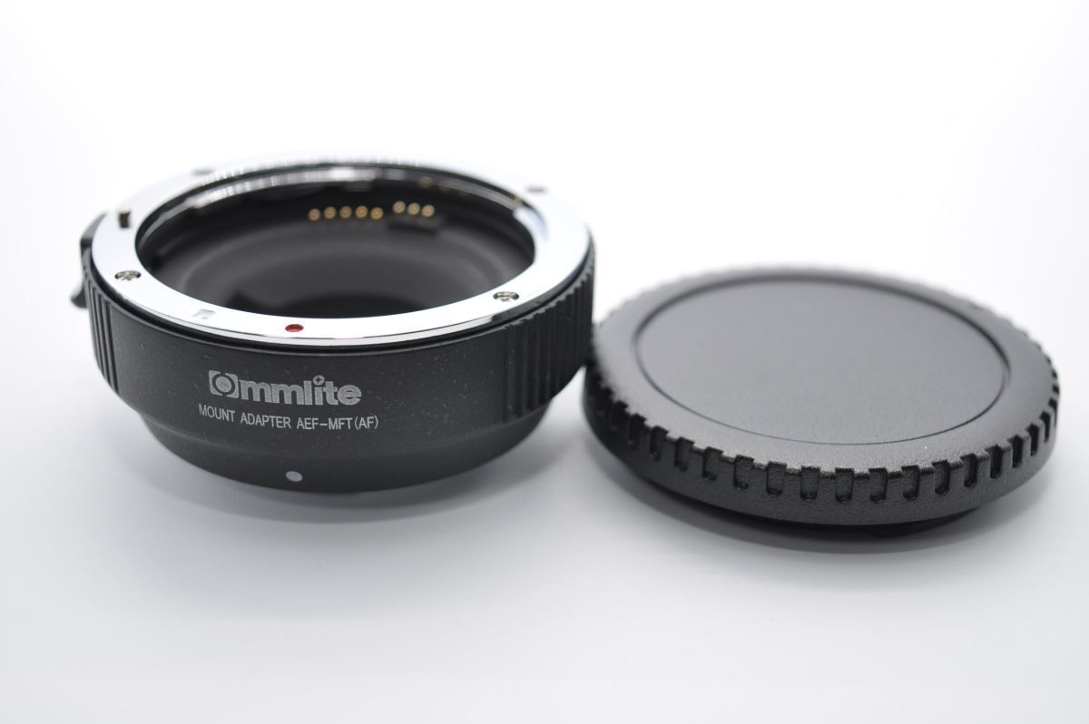 Commlite CM-AEF-MFT Boosterキャノン EF-マイクロフォーサーズスピードブースタ0.71 X AFアダプタ Eマウントアダプタのパナソニック GH4 GH5 GH5S GF6 GF1 GX1 美品Commlite CM-AEF-MFT Booster 美品] Commlite 電子マウント
