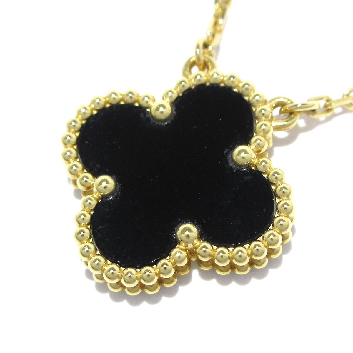 VanCleef - Arpels ヴァンクリーフ-アーペル ネックレス ヴィンテージアルハンブラ VCARA45800 K18YG×黒