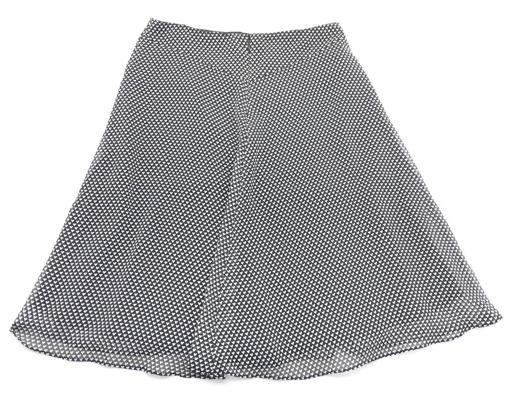 古着 ポールスミス 台形スカート レディース 茶系 ひざ丈 無地 42号 Paul Smith - Paul Smith ポールスミス BLACK ラップ風 スカート