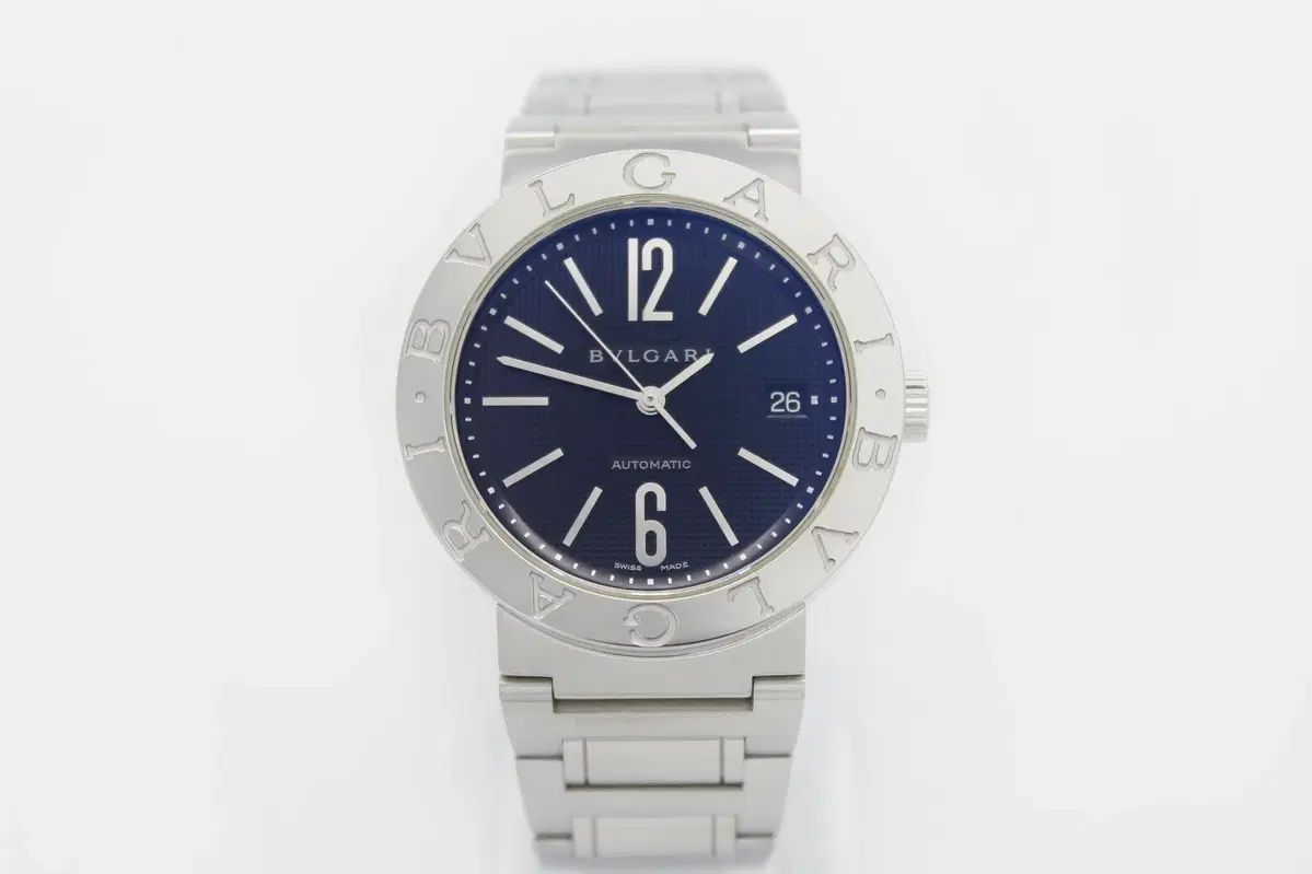 ブルガリ　BVLGARI ＢＢ３８ＳＳ　AUTO デイト　自動巻き　メンズ美品 ブルガリ BVLGARI ブルガリブルガリ BB38SSAUTO ブラック