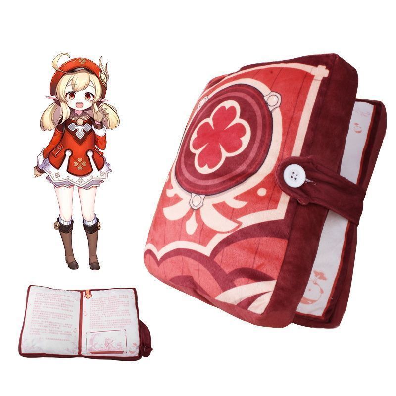 原神 ぬいぐるみ げんしん 抱き枕 可莉 クレー 抱き枕 魔法書 両面 展開可 少女 可愛 い Genshin Impact 背-A