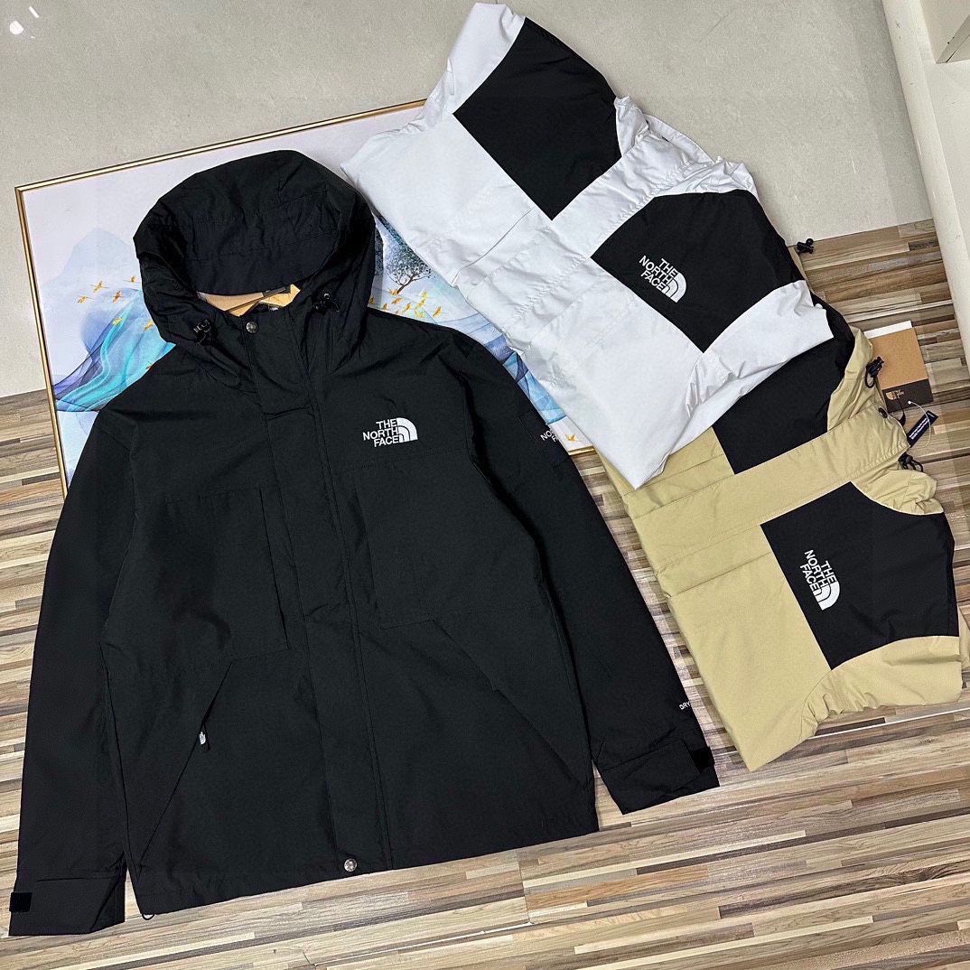 THE NORTH FACE ザノースフェイス 25春秋 メンズ 刺繍ロゴ フーデッドパンチングジャケット