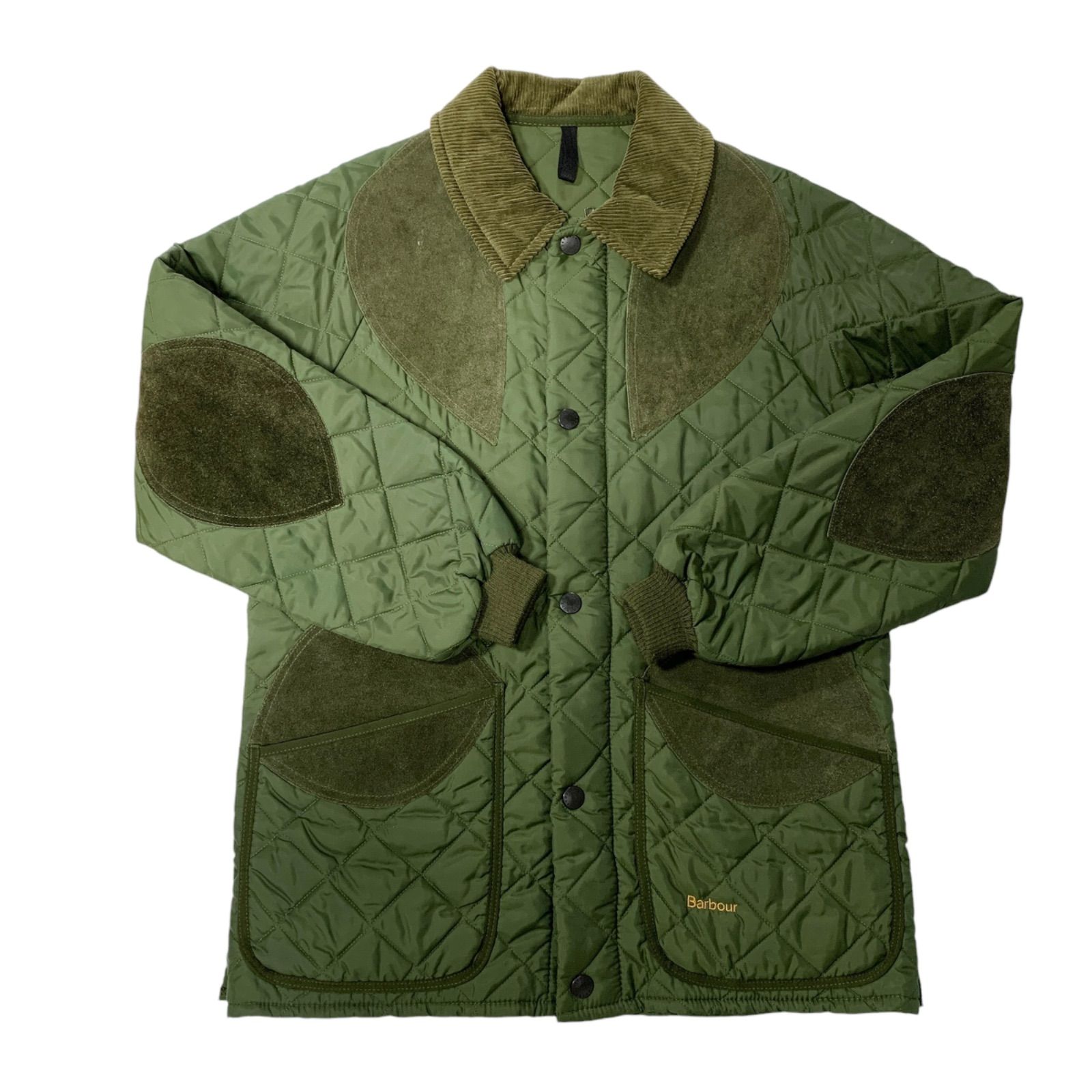 激レア BARBOUR バブアー キルティング コーデュロイ ジャケット Barbour コーデュロイカラー キルティングジャケット | グリーン