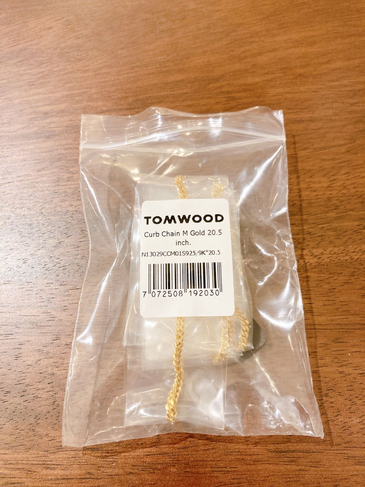 最大85%OFFクーポン 新品TOMWOODトムウッドゴールドカーブチェーン