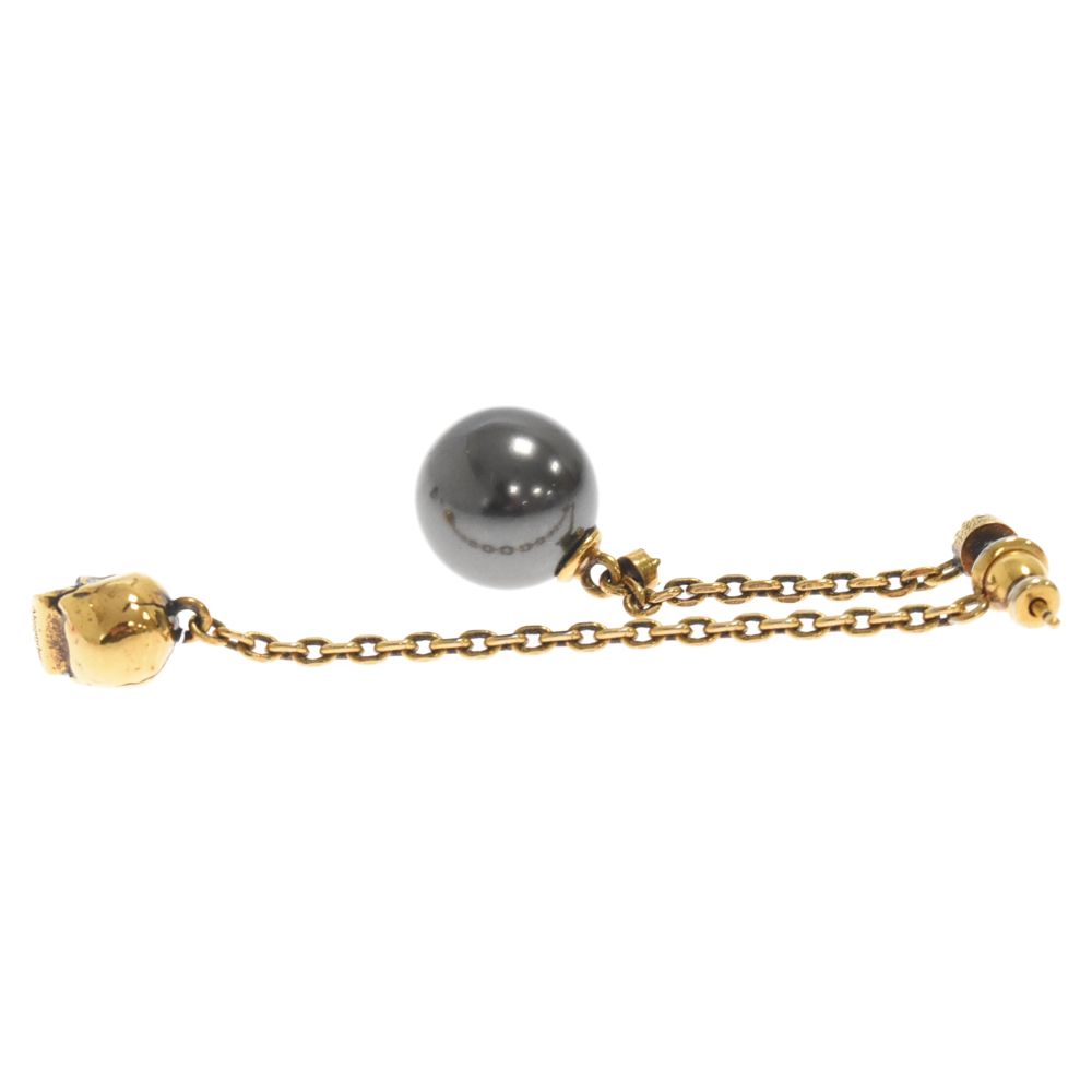 【Alexander McQueen】スカル パール ドロップ ピアス Alexander McQueen (アレキサンダーマックイーン) スカル パール