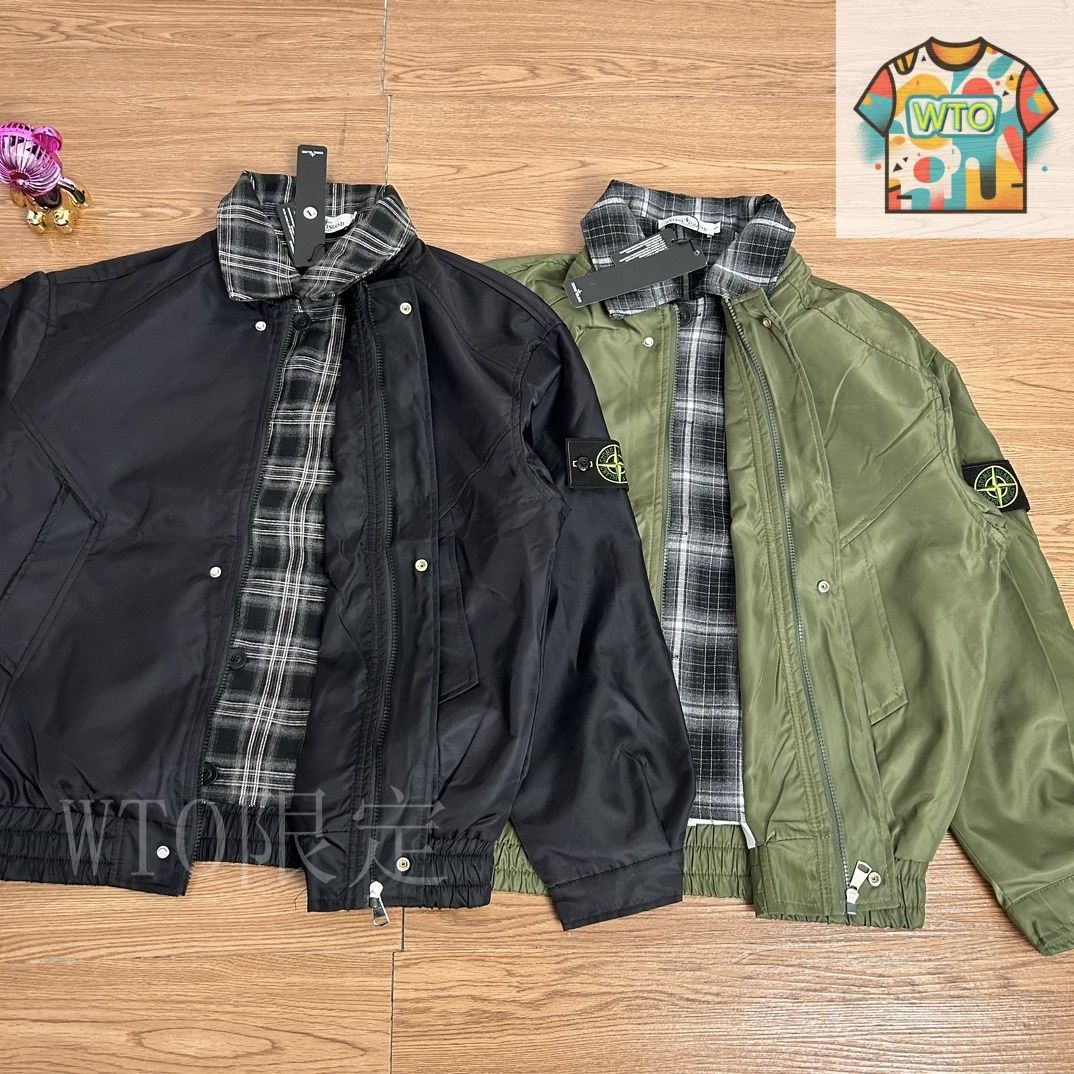 Stone 2wayジャケット　チェック 今日特価】Stone Island Check Jacket ストーンアイランド