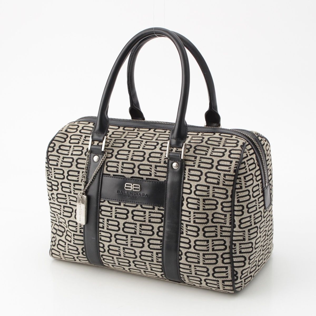 BALENCIAGA / バレンシアガ　ボストンバッグ ACE社製　BBロゴ 新品タグ付】BALENCIAGA バレンシアガ ボストンバッグ 黒 ACE