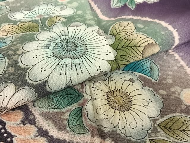 平和屋着物○訪問着 辻が花 絞り 暈し染め 正絹 逸品 AAAW9101zg