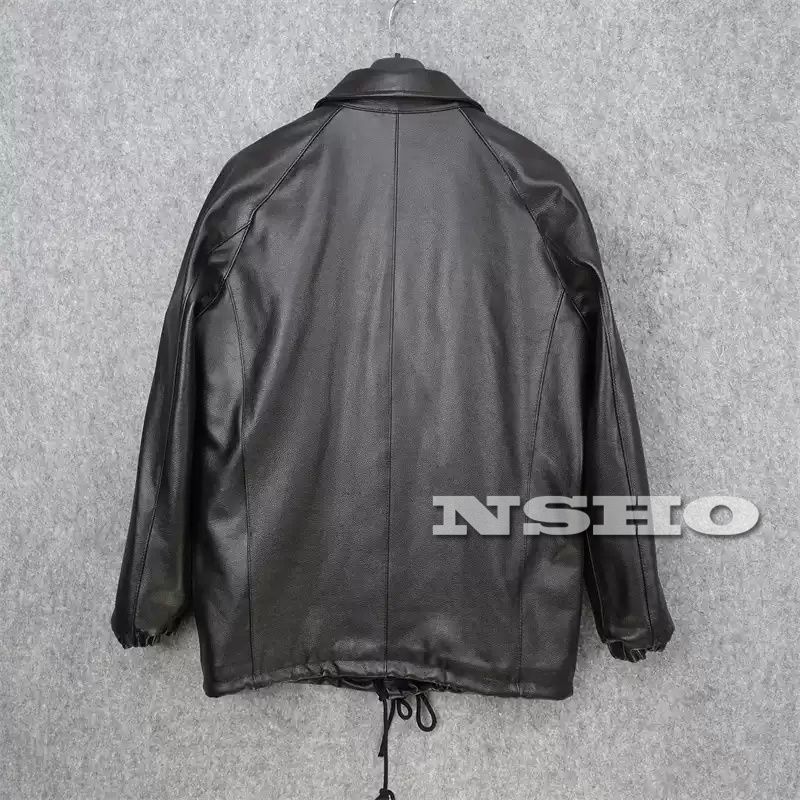 カウハイド 復刻30 sスタイル レトロ シングルライダース コーチジャケット メンズ 革ジャン レザージャケット 牛革