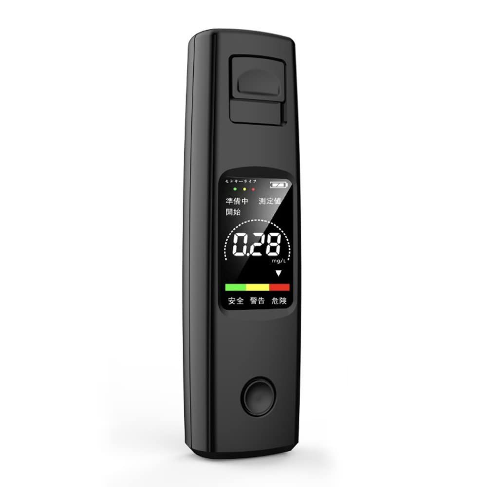 アルコールチェッカー アルコールセンサー アルコール検知器 USB 充電式 非接触 簡単測定 飲酒運転防止 アルコール検知 液晶表示 高感度 飲酒チェッカー  アルコールチェック 飲酒検知器 酒気帯び 運転 飲み会 (ブラック)(8105033-B51.3) ☆PenPen SHOP☆ メルカリ