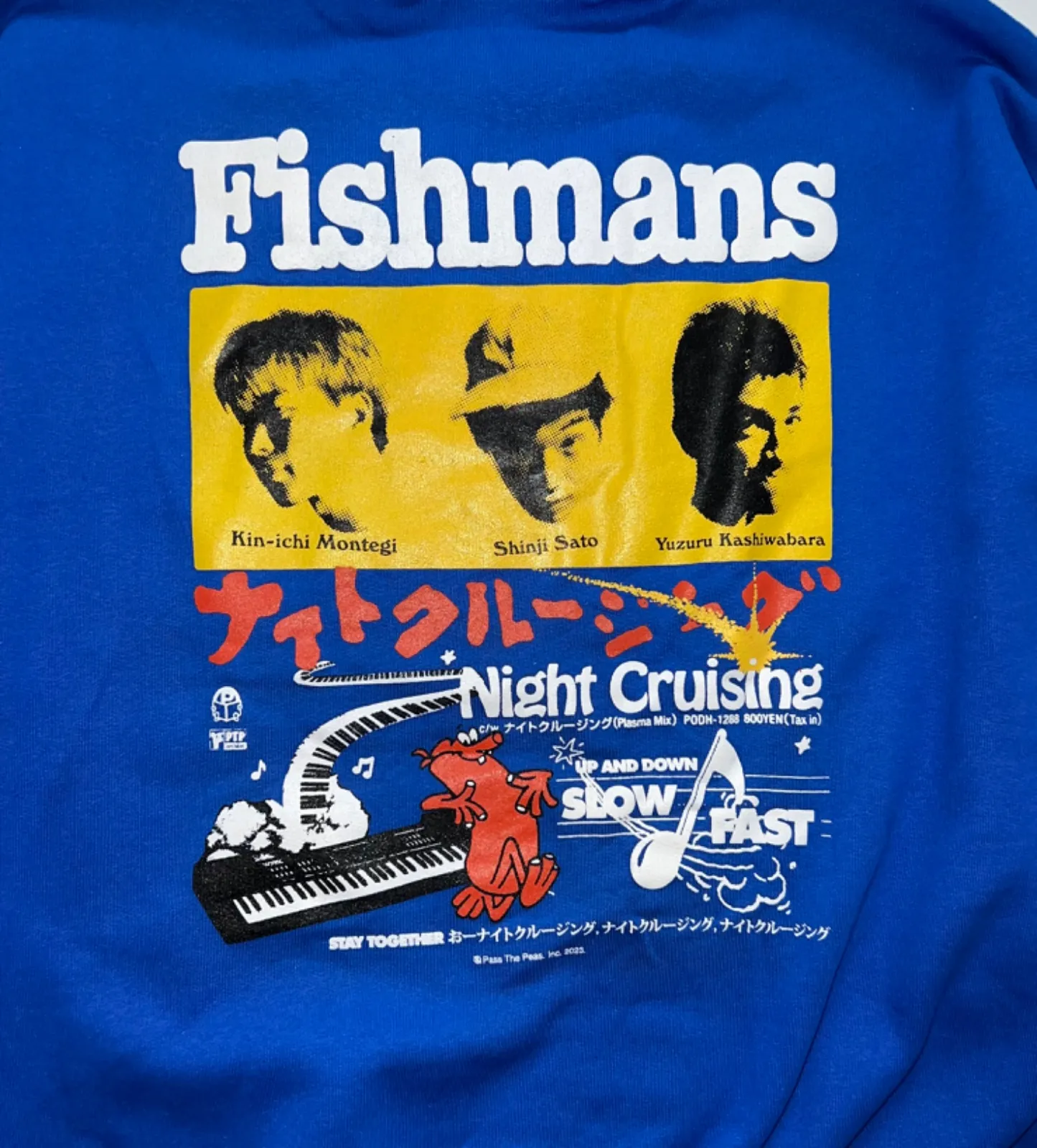 フィッシュマンズFISHMANS旧タグ当時物ネイビーUSA製Mサイズ　鬼フェイド フィッシュマンズFISHMANS旧タグ当時物ネイビーUSA製Mサイズ 鬼