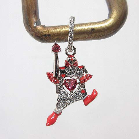 スワロフスキー SWAROVSKI x ディズニー DISNEY ドロップ ピアス