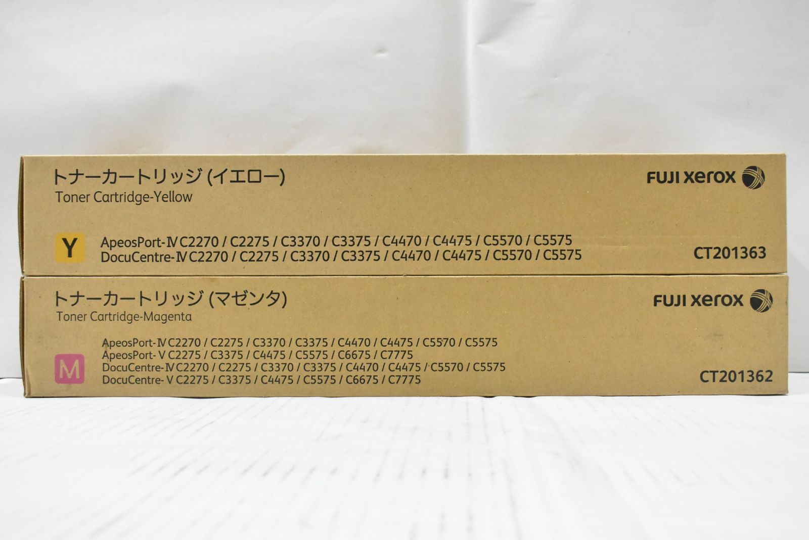 未使用 フジゼロックス 純正 トナー CT201362 CT201363 2色（マゼンタ
