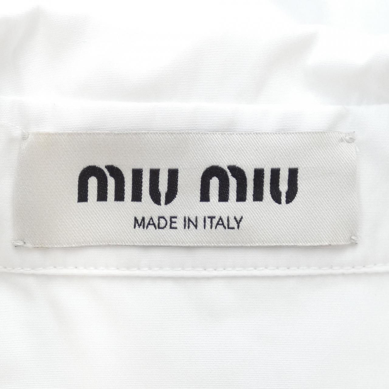 ミュウミュウ MIU MIU S／Sシャツ MIU MIU - 美品 ミュウミュウ miumiu シャツ 2022SS ブラウス