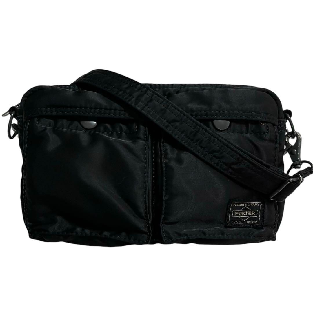 4340 美品 PORTER TANKER ミニショルダーバッグ ブラック - メルカリ