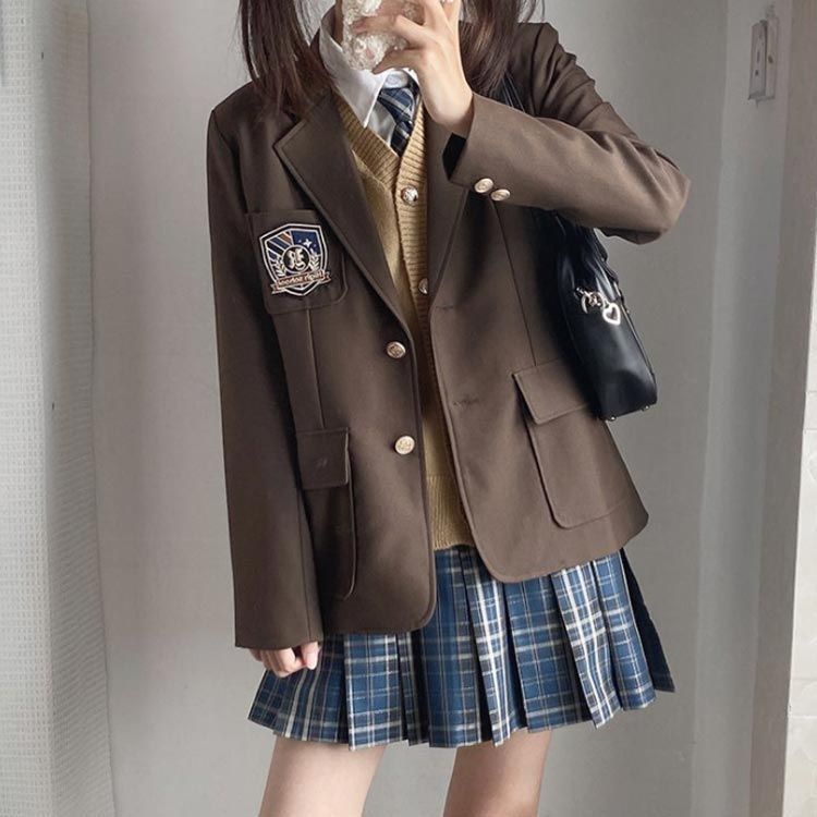 新品 スーツ (ブレザー、ベスト、スカート)
