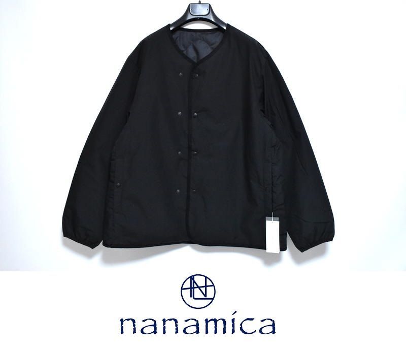 新品 nanamica Reversible Down Cardigan S SUAF361 ナナミカ リバーシブル ダウン カーディガン ブラック