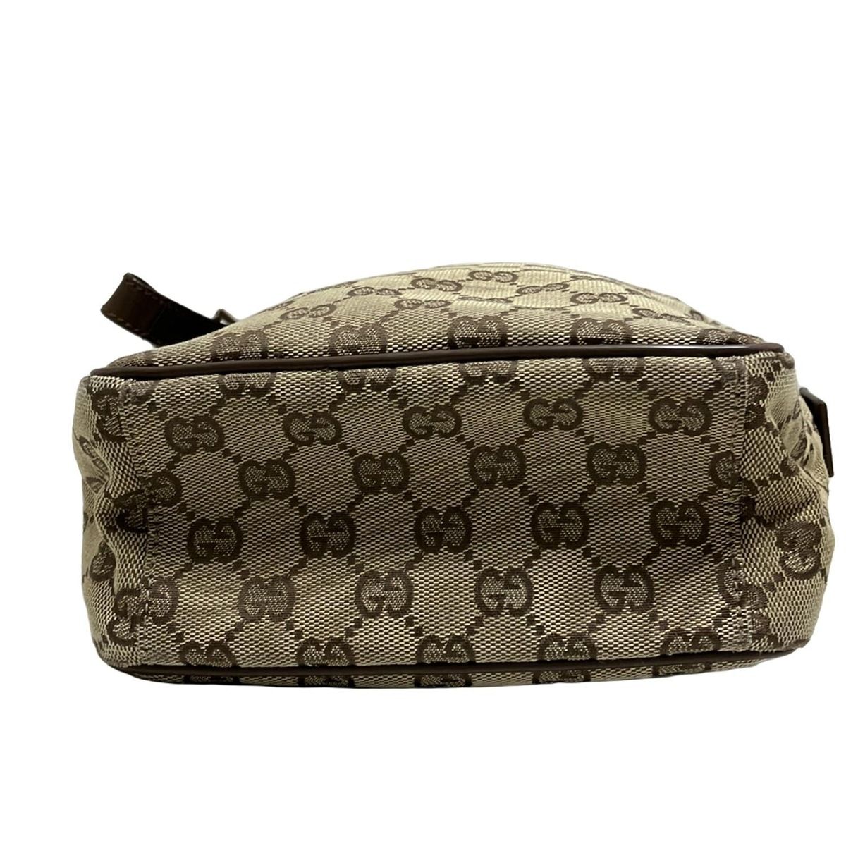 GUCCI(グッチ) ショルダーバッグ GG柄 03136 ベージュ×ダークブラウン  