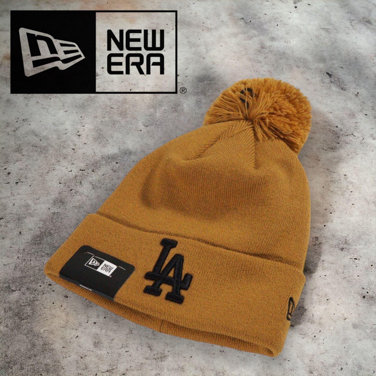 ◇海外正規品◇New Era Pom Beanie ロサンゼルスドジャース WB