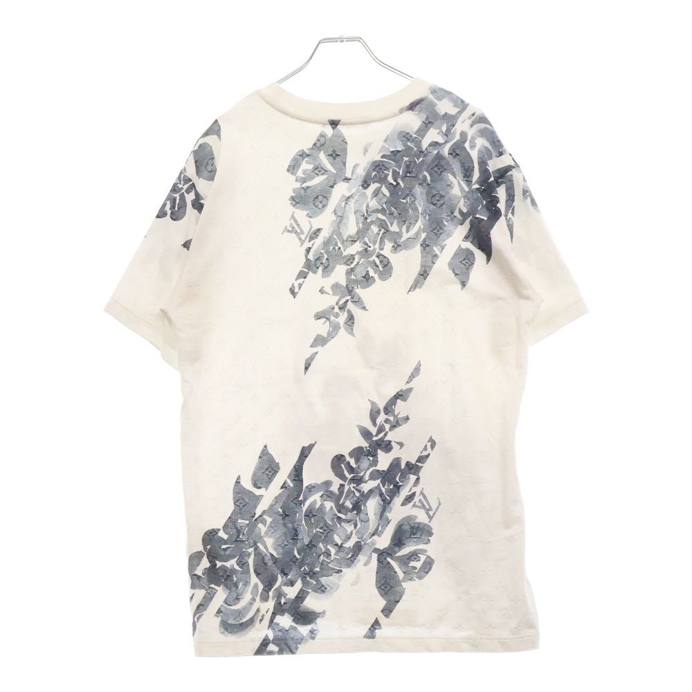 LOUIS VUITTON - LOUIS VUITTON モノグラムの総柄が浮かび上がる白フリルカットソー 中古・古着通販】LOUIS VUITTON (ルイ ヴィトン) モノグラム