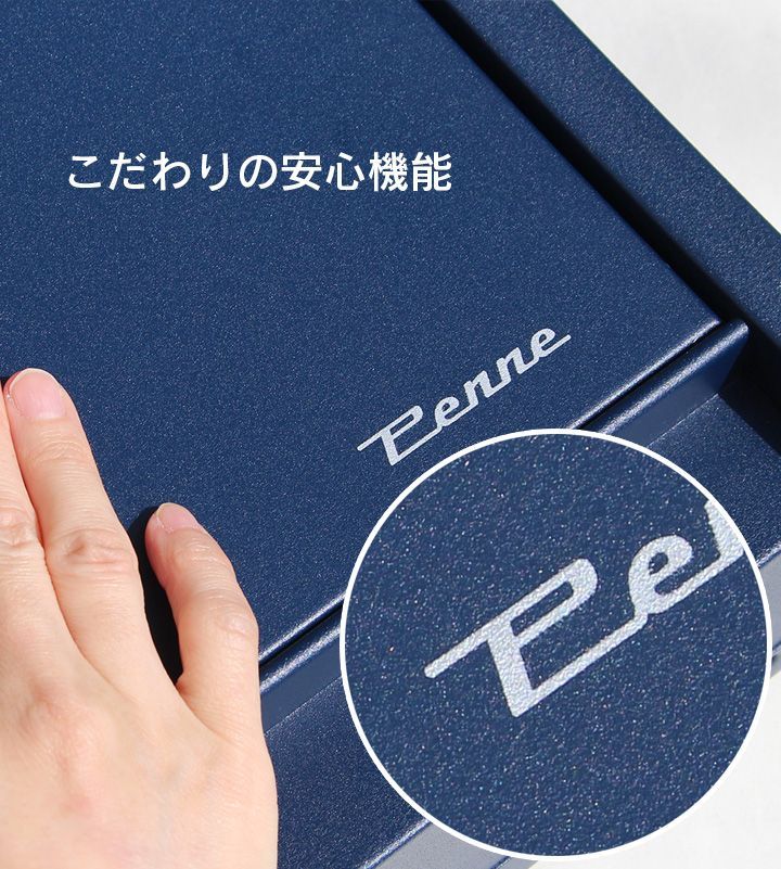 鍵付き壁掛けポスト 「ペンネ社 （Penne） 壁掛け郵便ポスト STEELY