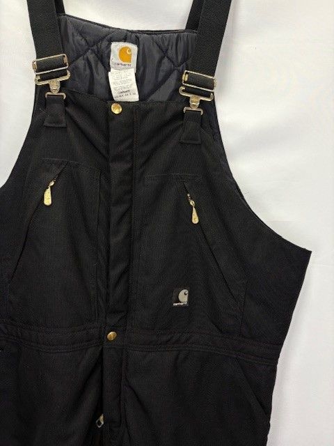 Carhartt オーバーオール ダブルニー キルティング つなぎ USA製 Carhartt 裏キルティング 中綿 ナイロン ダブルニー