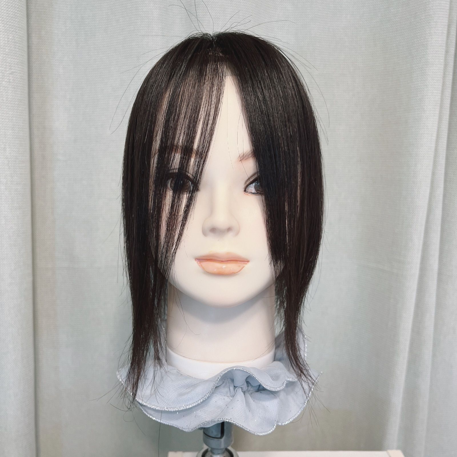 超 薄生地 触られてもバレないヘアピース 人毛 総手植え