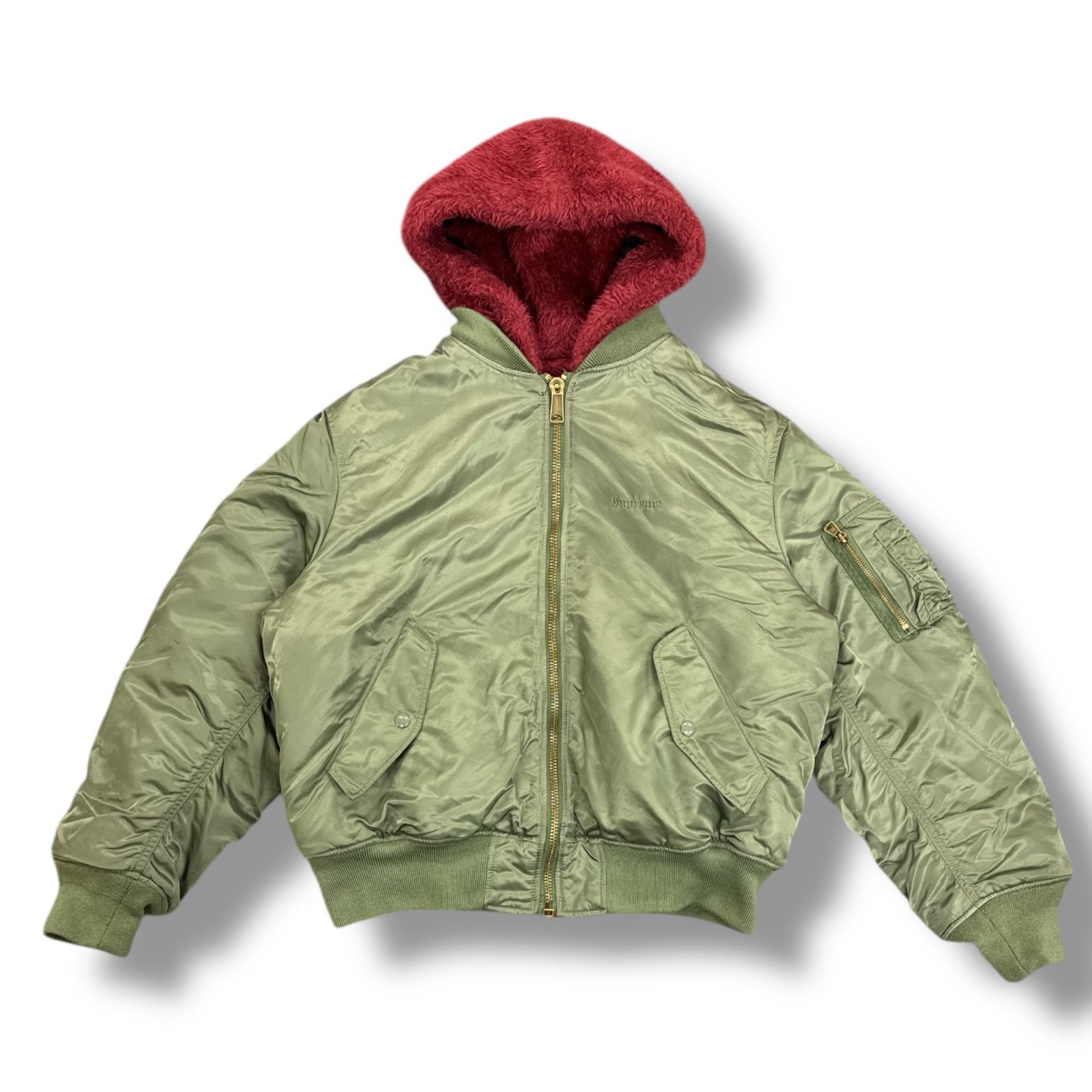 supreme 22AW リバーシブル MA-1ジャケット Supreme シュプリーム 22AW Faux Fur Reversible MA-1 ファー