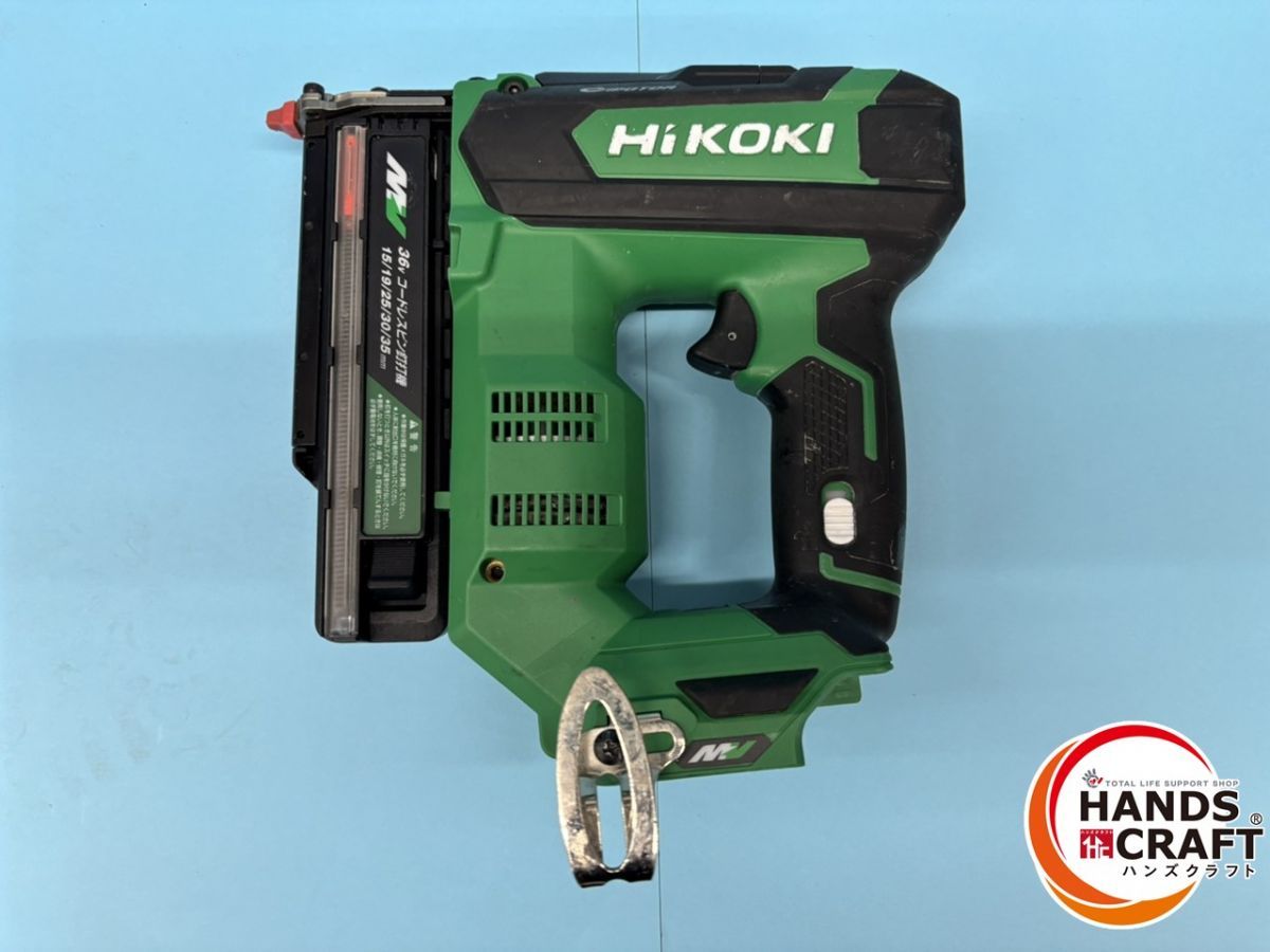 ♭ ジャンク ハイコーキ NP3635DA NN コードレスピン釘打機 本体のみ 35mmピンが打てない