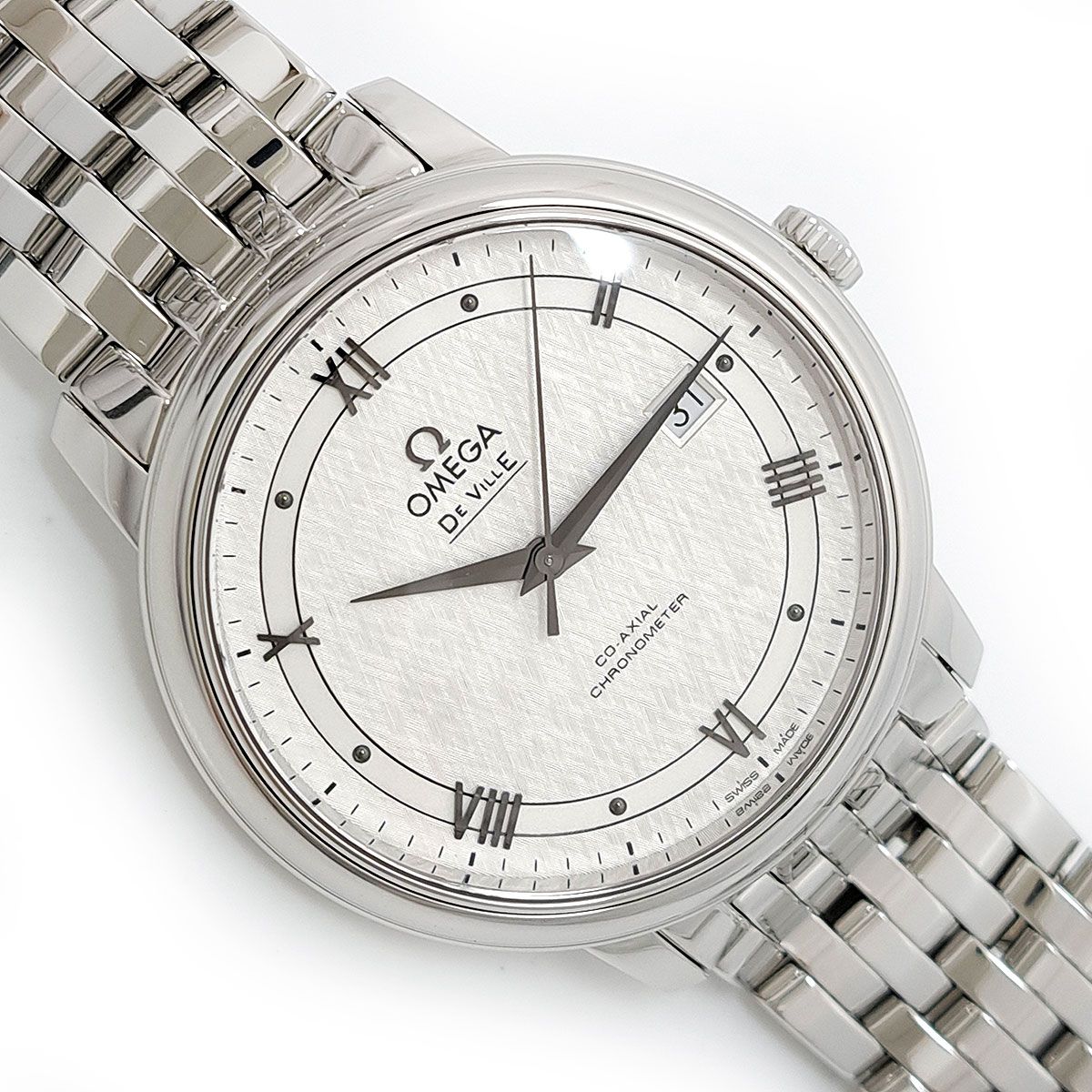 オメガ デビル プレステージ コーアクシャル デイト 424.10.40.20  