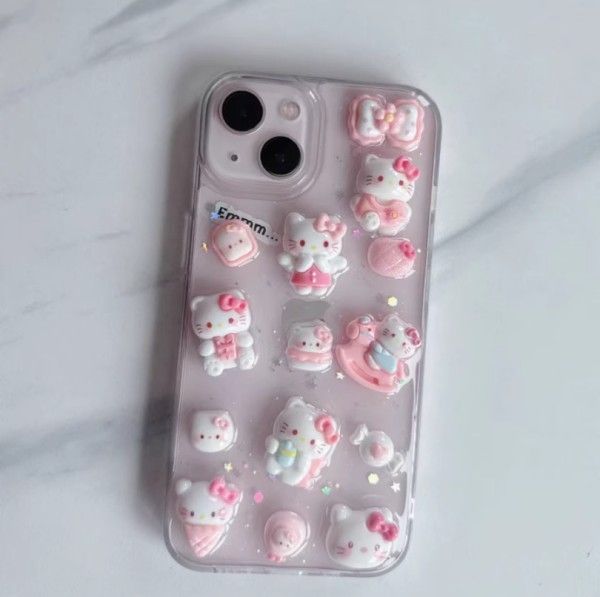 ぱやん♡iPhone5、5sキティデコカバー♡ケース♡キラキラangel♡ iPhone ケース ハローキティ サンリオ デコパーツ キラキラ