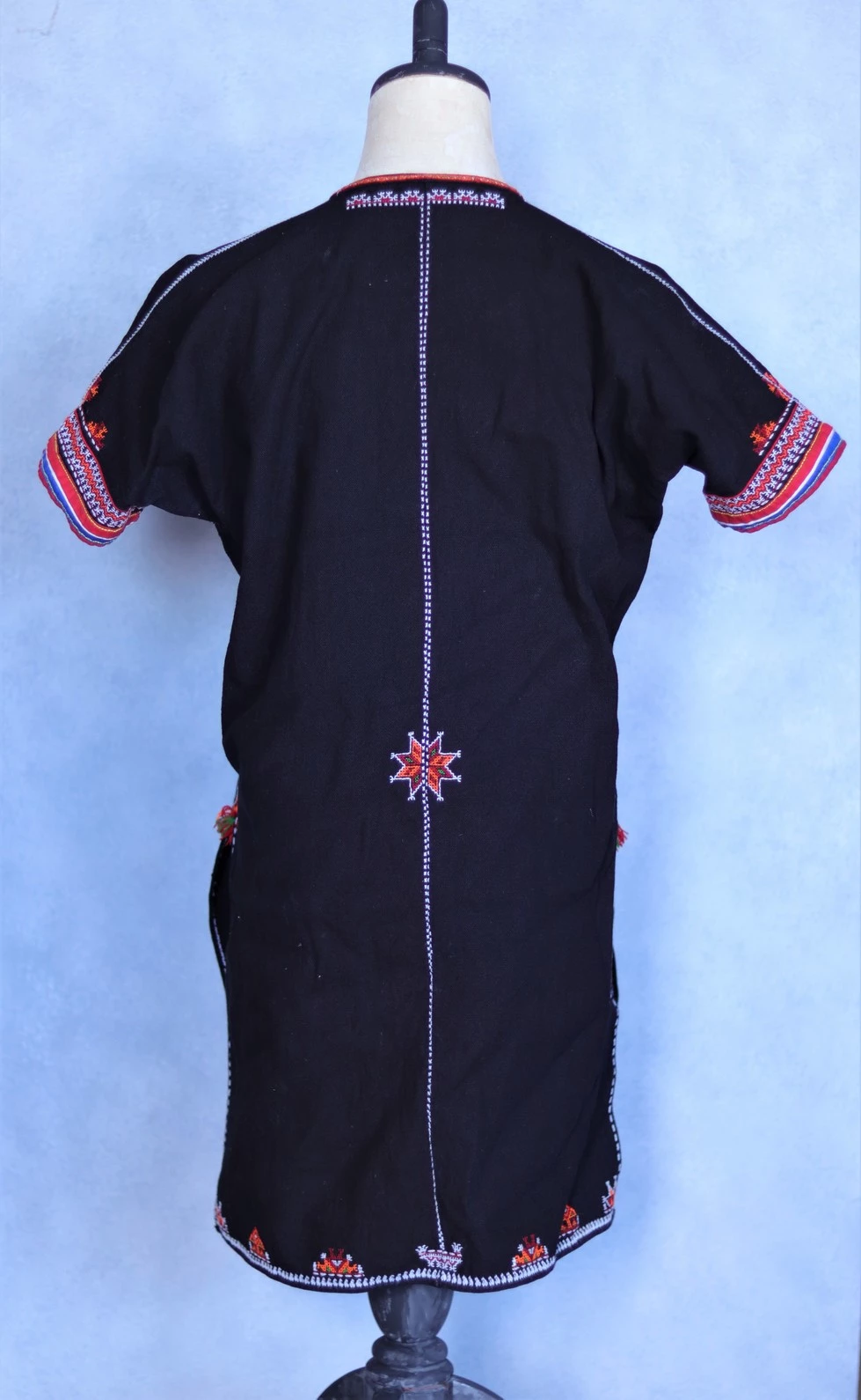 誠実 民族 刺繍 ジャケット 織り 黒 スパンコール エスニック パッチ