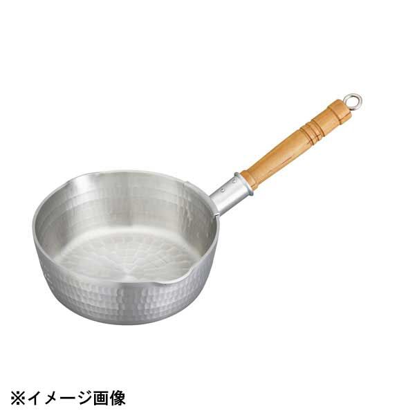【新品】中尾アルミ製作所 アルミ底平浅型雪平鍋18cm目盛付(1.2L) 019078