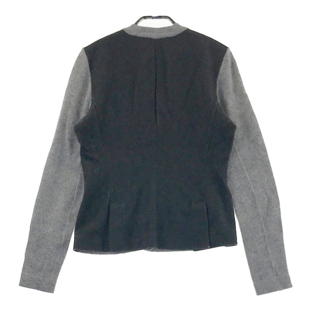 EMPORIO ARMANI エンポリオ アルマーニ  バック切替 ニットカーディガン  グレー系 42 レディース EMPORIO ARMANI エンポリオ アルマーニ バック切替 ニット