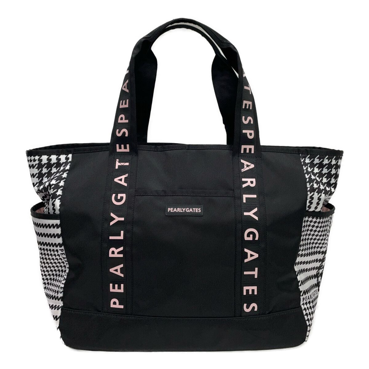 PEARLY GATES ブラックトートバッグ PEARLY GATES ブラックトートバッグ PEARLY GATES】ブラック