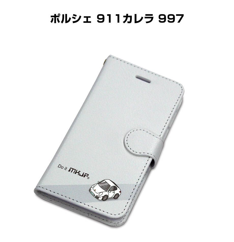 手帳型スマホケース ポルシェ 911カレラ 997
