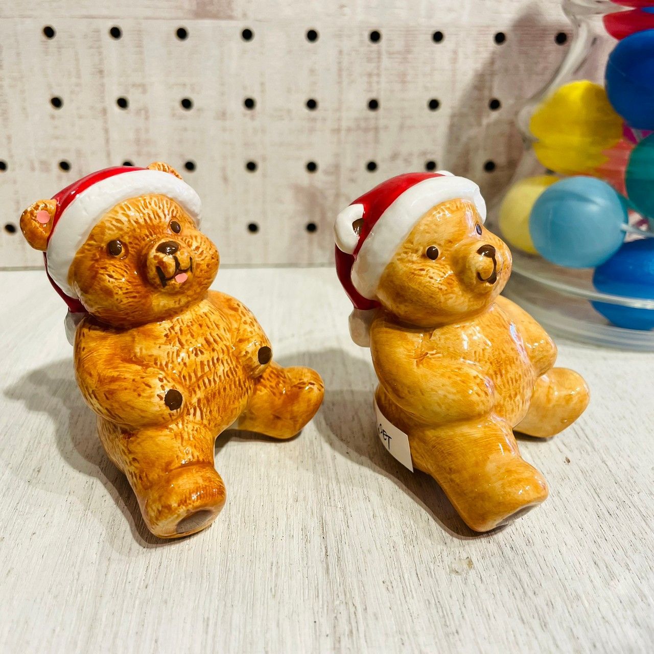 80s クリスマス・ベア セラミック製 ソルト＆ペッパー ツインセット / Christmas Bear Ceramic Salt & Pepper  Twin Set - メルカリ