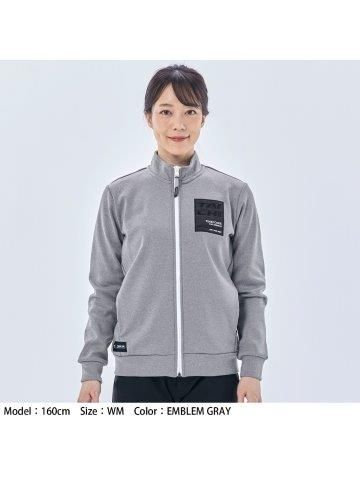 ジップシャツ グレー