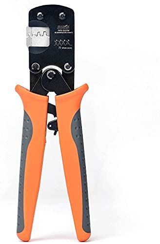 アイウィス(IWISS) JSTコネクタ用圧着ペンチ ラチェット式 オープンバレル 0.03-0.5mm2 極小端子対応 IWS-3220M