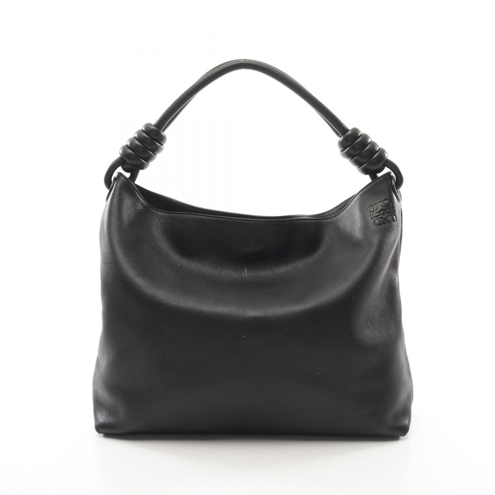 LOEWE ホーボー ワンショルダーバッグ レザー ロゴ型押し ロエベ 