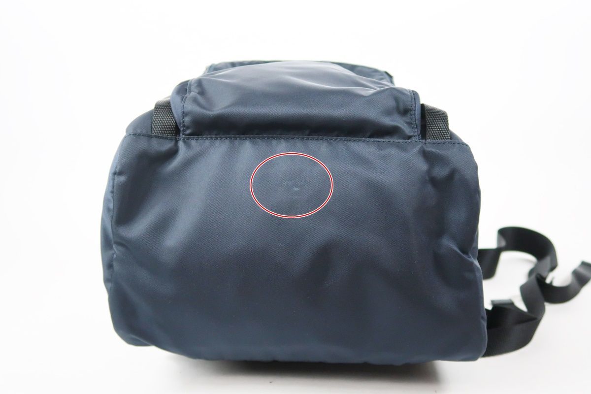 トライアングル ネイビー×シルバー金具