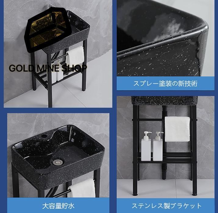 ホットおよびコールド蛇口付き キッチンシンク