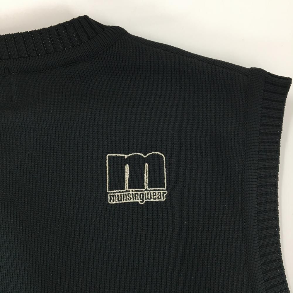 未使用タグ付 ノンファー ゴルフウェア ニット M サイズ：M MUNSING WEAR マンシングウェア 裏地付 ウール混