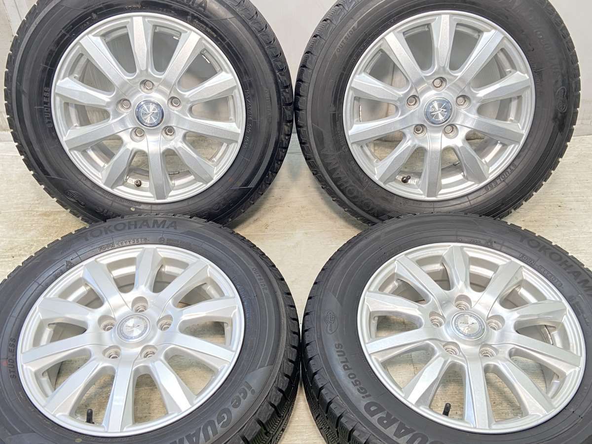 195/65R15  nヨコハマ アイスガード iG50 PLUS n　 JOKER n15x6.0 53 114.3-5穴 n中古タイヤ スタッドレスタイヤ ホイールセット 4本セットn w15240402903