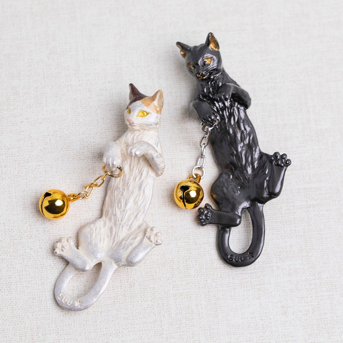 黒猫 根付