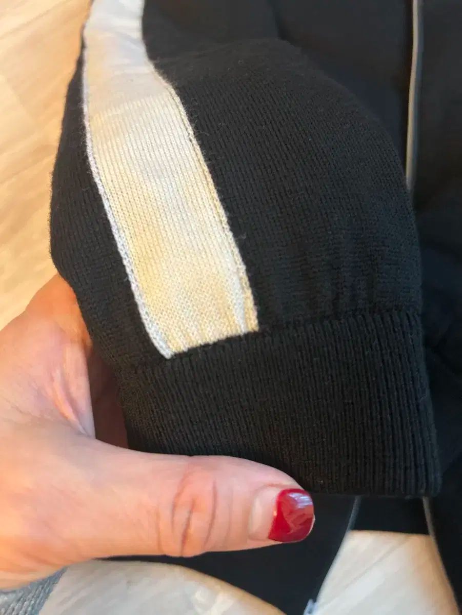 J リンドバーグ ブラック ニット ダウン アウター XS 44 55