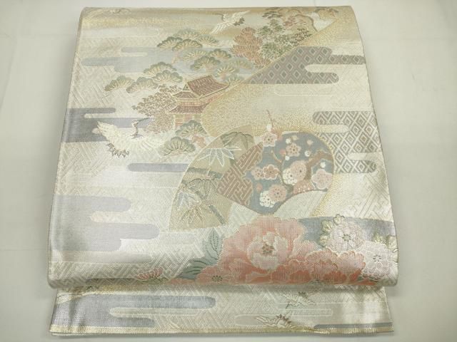 DA803 織賓名錦集　定価¥212,500 平和屋着物▽六通柄袋帯 御煌錦 雪輪花唐草文 金銀糸 正絹 逸品