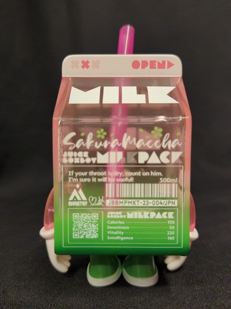 MUUKTOY ジュースボックスボーイ MILK PACK 桜抹茶 - メルカリ